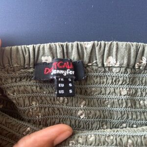 Vintage Jennyfer Olive Green Women's Skirt